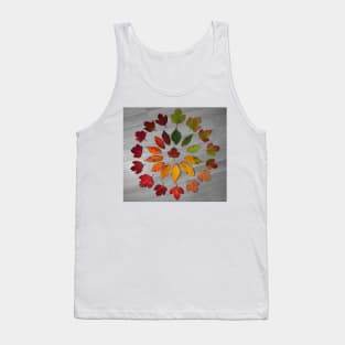 Cycle of leaf autumn leaf art Tank Top